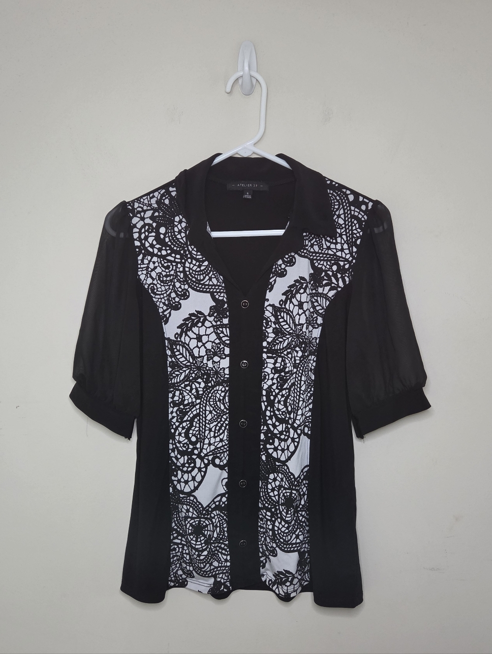 Women's Atelier 29 Button Down Shirt Sz Small